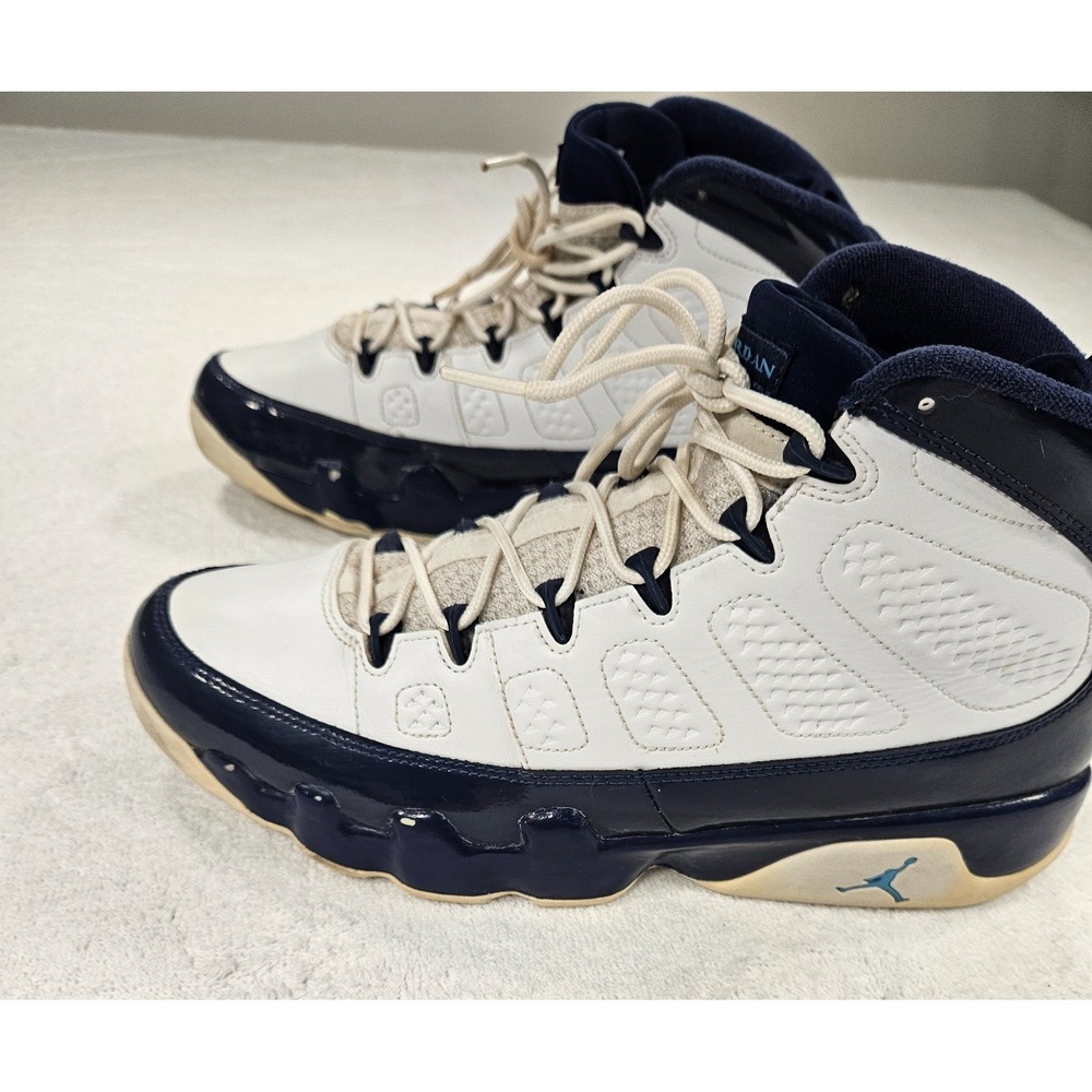 Air Jordan 9 Retro "Pearl Blue" White/Navy Men's Sneakers – Size 11 - Picture 5 of 13